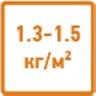 расход смеси - 1,3-1,5 кг/м²