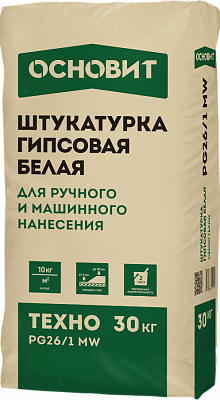 ТЕХНО PG26/1 MW штукатурка гипсовая ОСНОВИТ